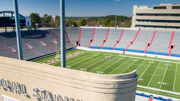 War Memorial Stadium in Little Rock